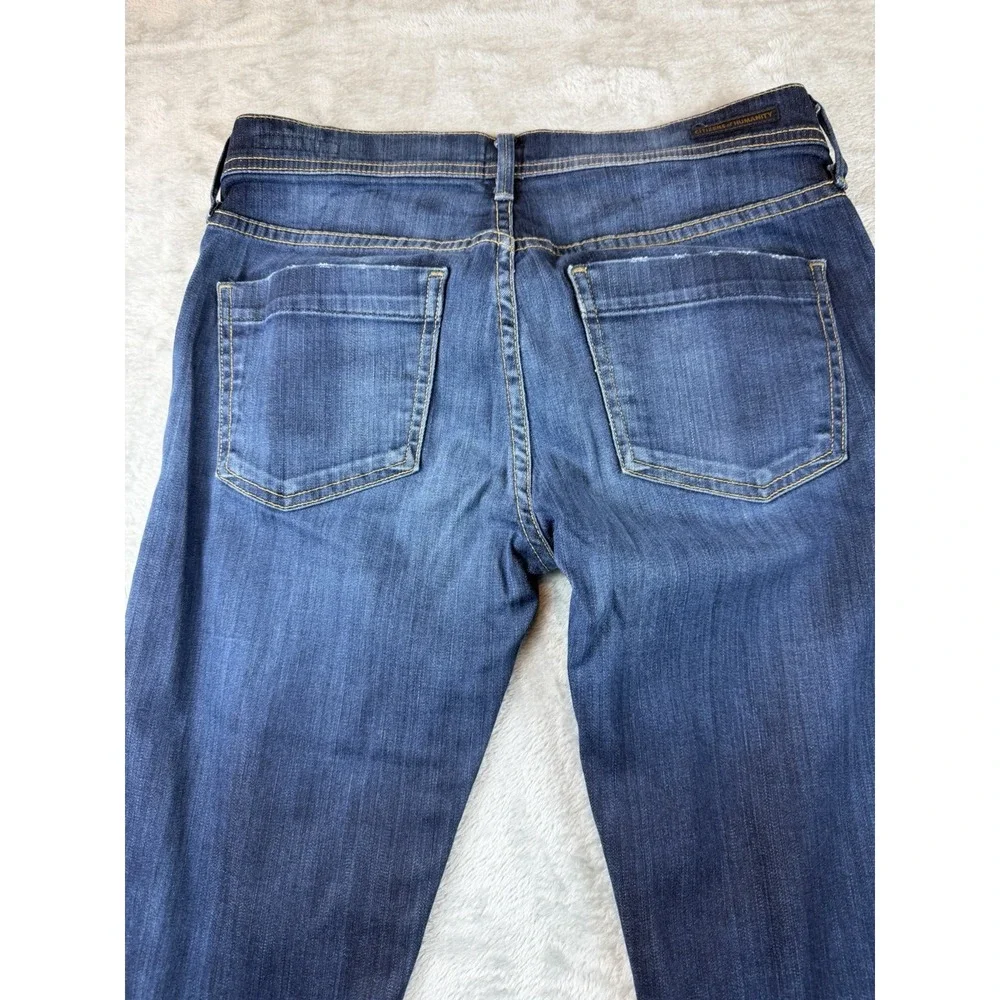 Citizens of Humanity‎ Jeans Womens Size 26 Dani Cropped Straight Leg Blue Cuffed